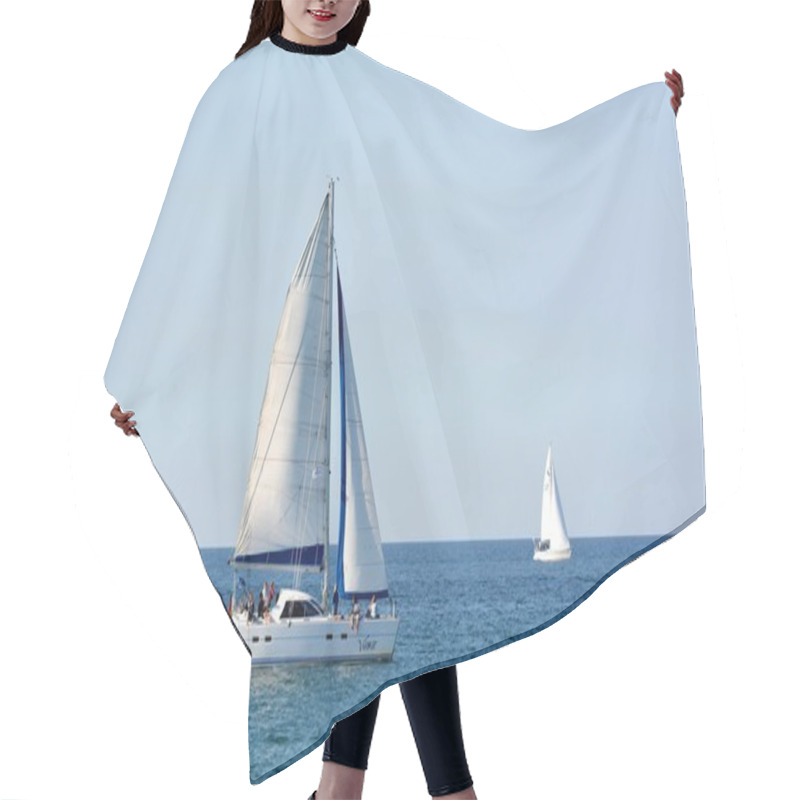 Personality  Sailboats Hair Cutting Cape