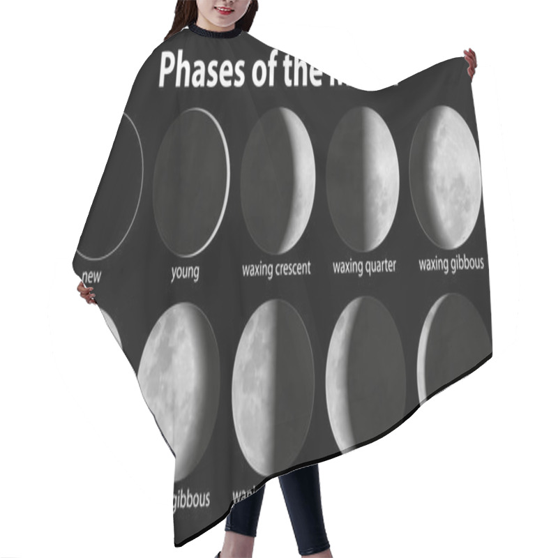 Personality  Phases Of The Moon Hair Cutting Cape