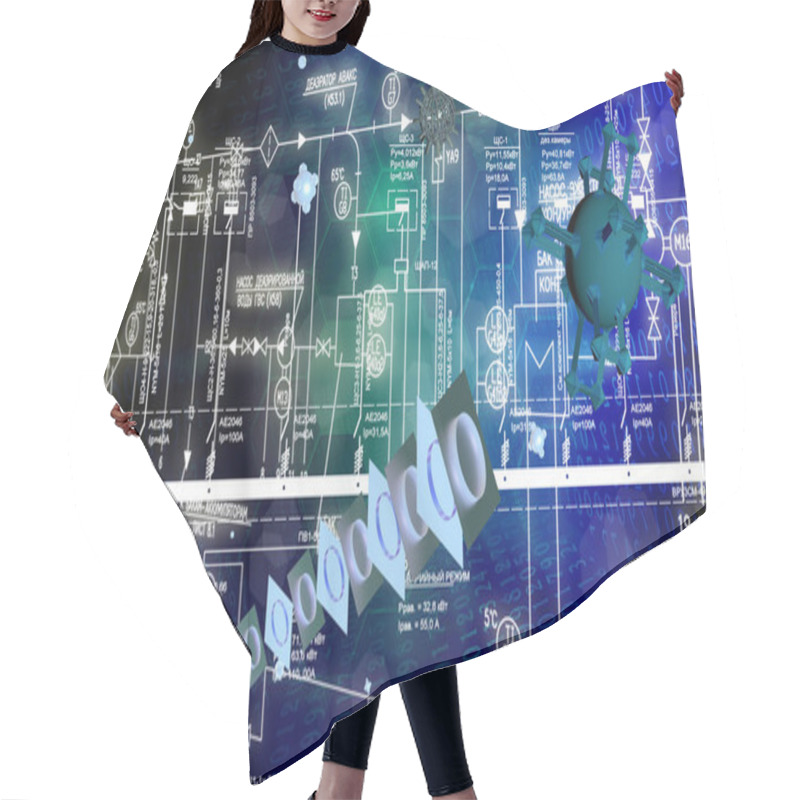 Personality  New Engineering Cosmic Technology Hair Cutting Cape