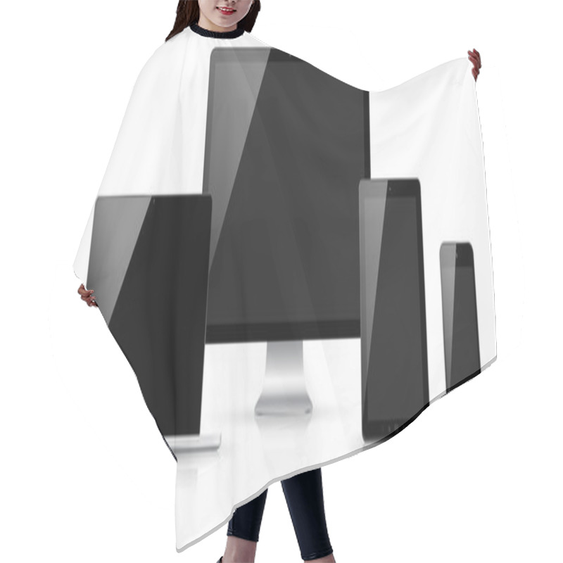 Personality  Modern Digital Tech Device Collection Hair Cutting Cape