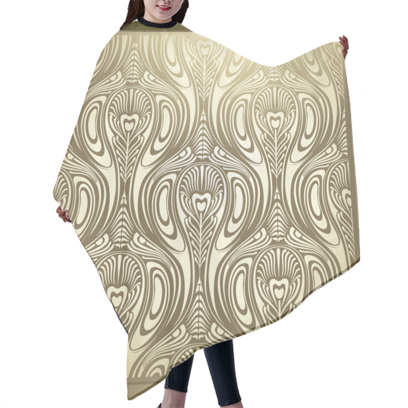 Personality  Seamless Art Nouveau Hair Cutting Cape