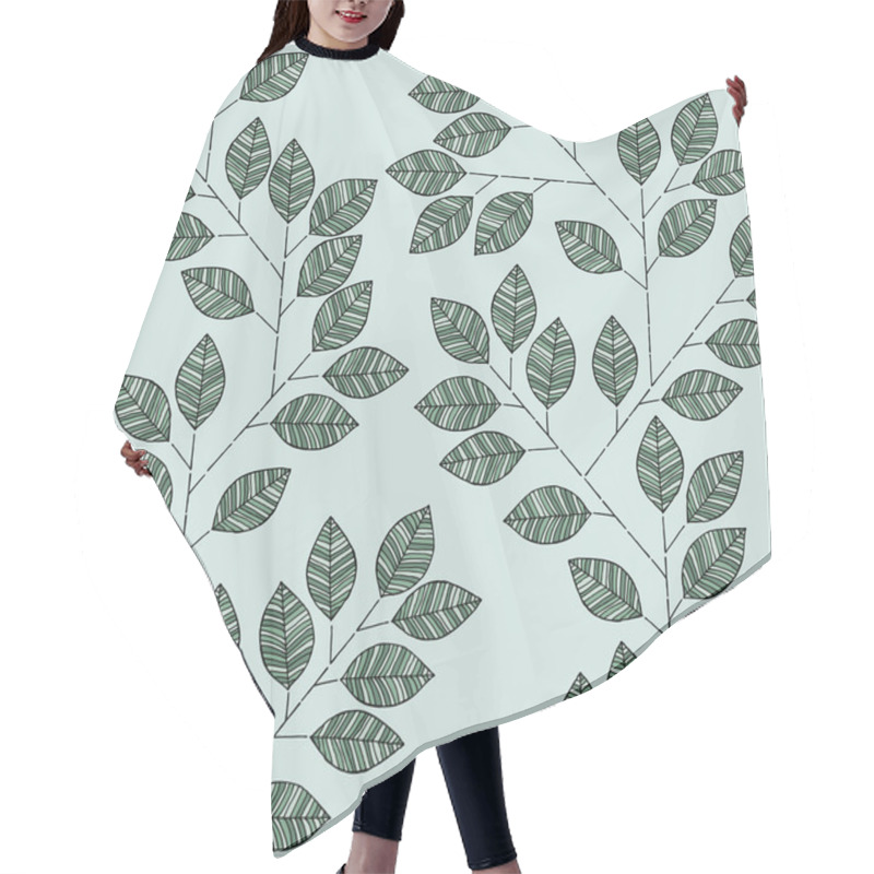 Personality  Branch Seamless Pattern Hair Cutting Cape