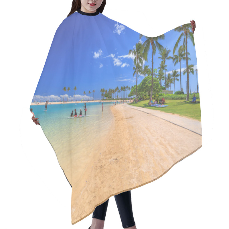 Personality  Lagoon In Waikiki Beach Hair Cutting Cape