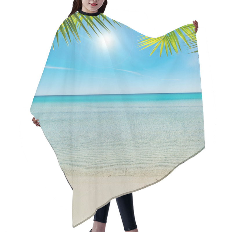 Personality  Beach Under A Shining Sun Hair Cutting Cape