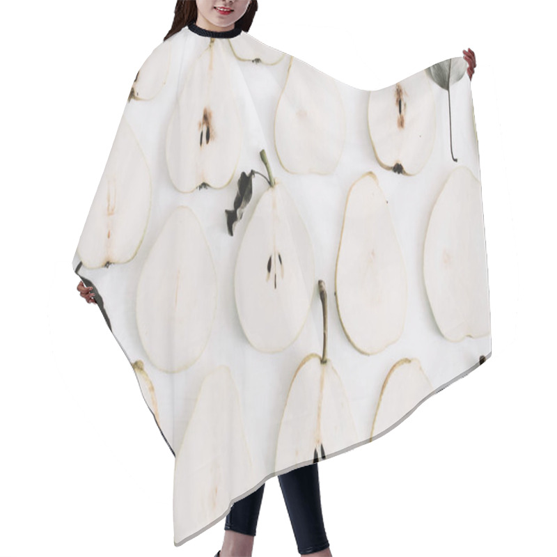 Personality  Pear Slices Pattern Hair Cutting Cape