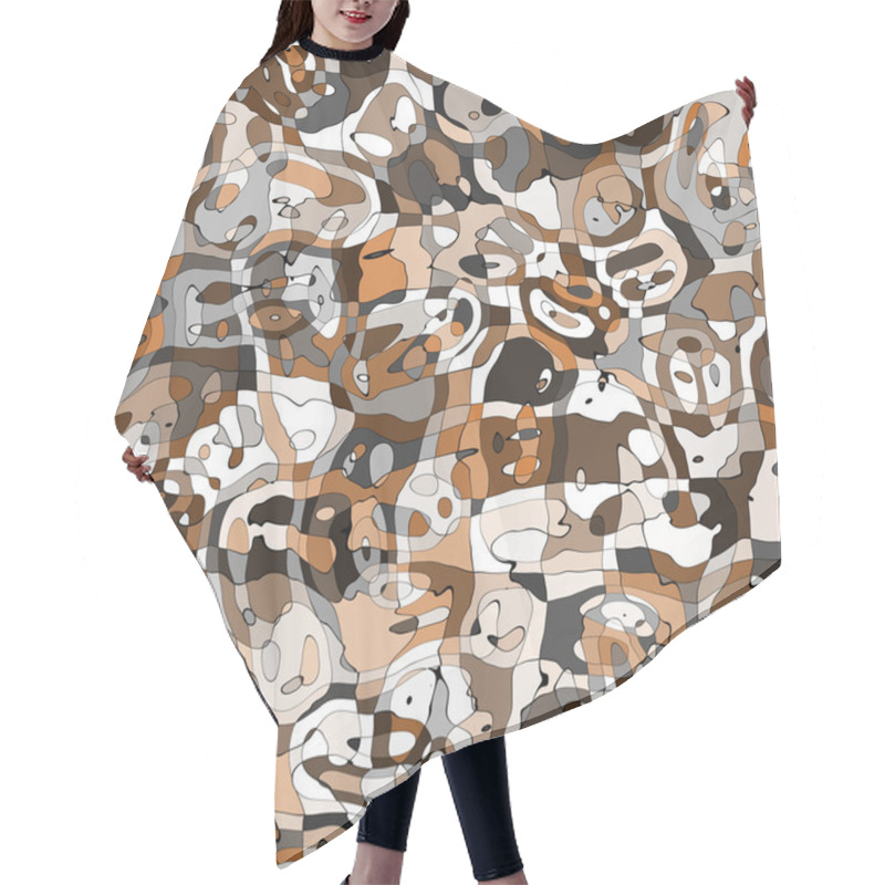 Personality  Camouflage Fabric Texture Hair Cutting Cape