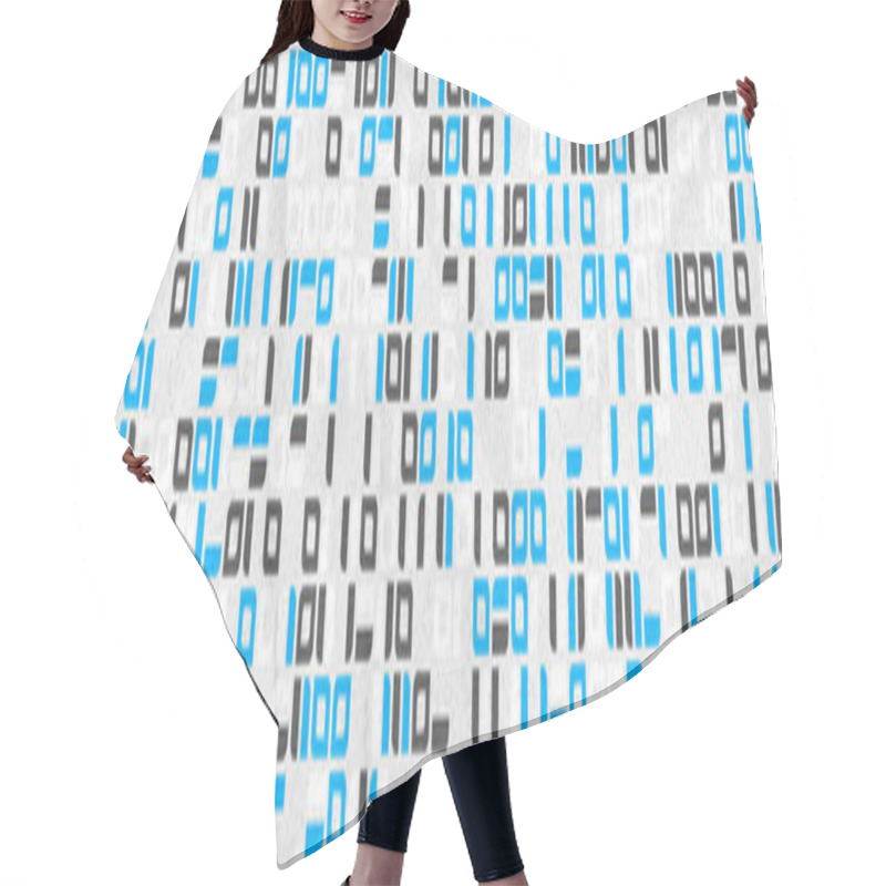 Personality  Abstract Geometric Pattern Generative Computational Art Illustration Hair Cutting Cape