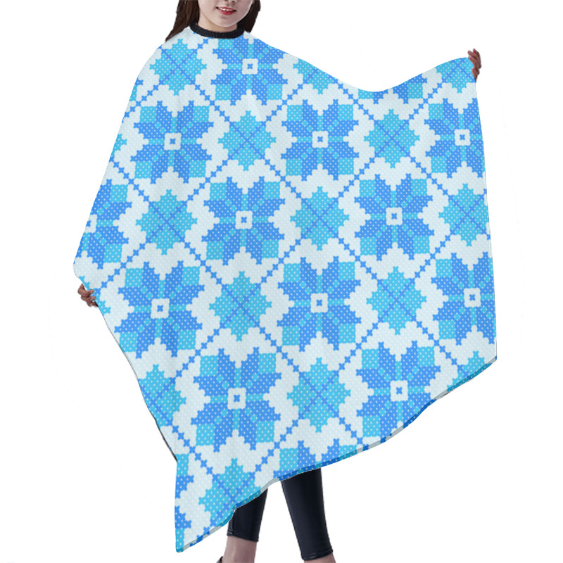 Personality  Seamless Winter Pattern Hair Cutting Cape