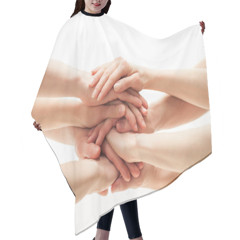 Personality  Hands Group Hair Cutting Cape