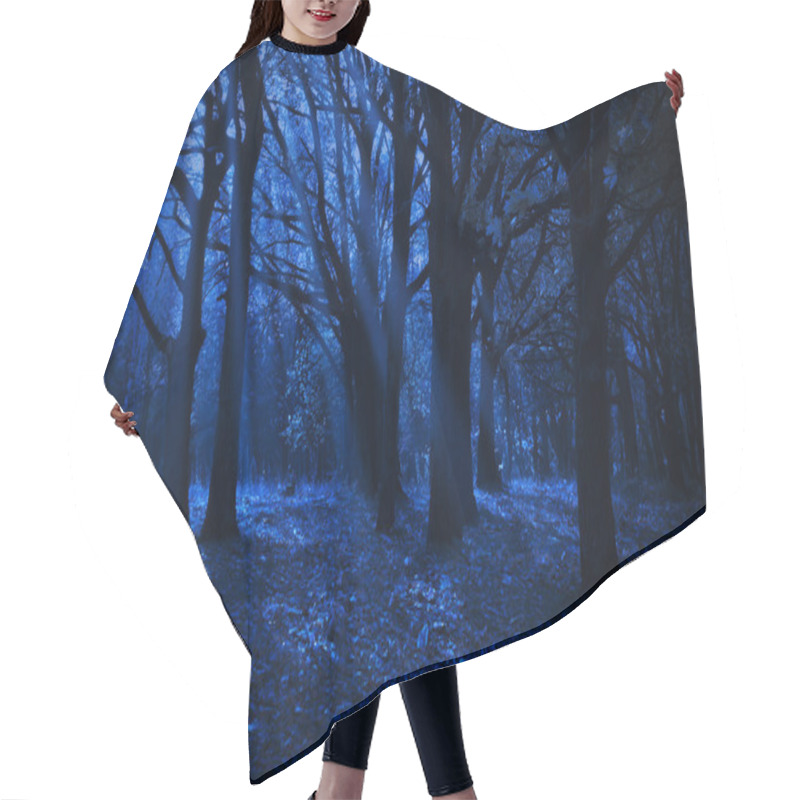 Personality  Night Forest Hair Cutting Cape