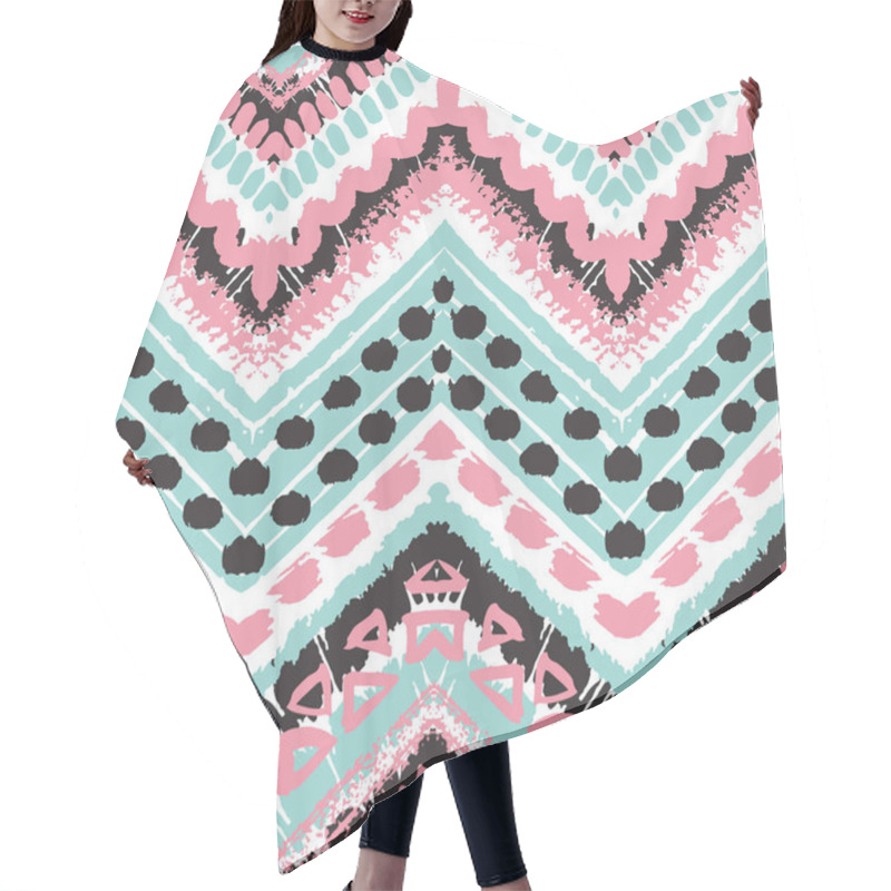 Personality  Tribal Ethnic Seamless Pattern Hair Cutting Cape