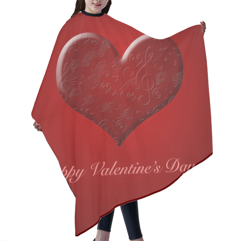 Personality  Happy Valentines Day Music Songs From The Red Heart Hair Cutting Cape