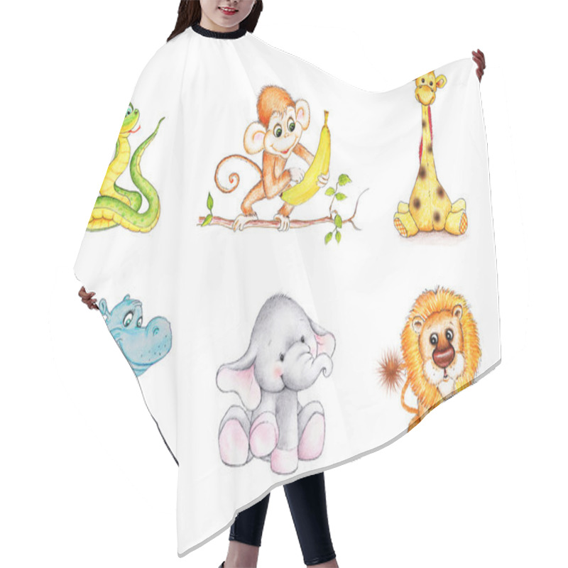 Personality  Wild Funny Animals Hair Cutting Cape