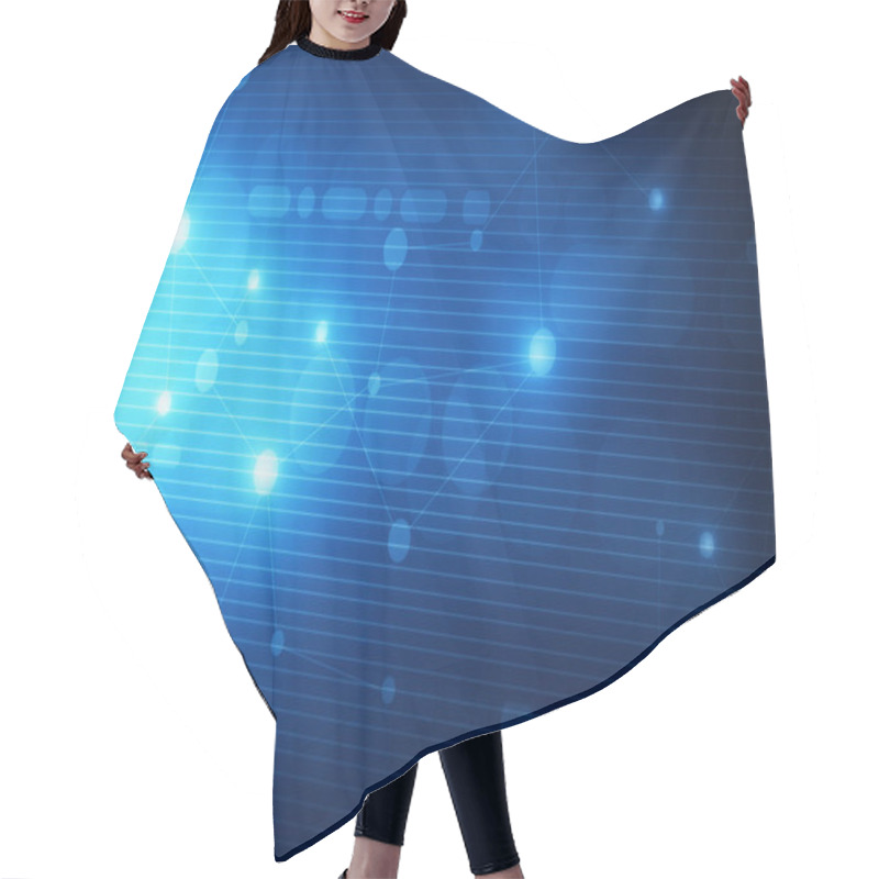 Personality  Blue Digital Wallpaper  Hair Cutting Cape