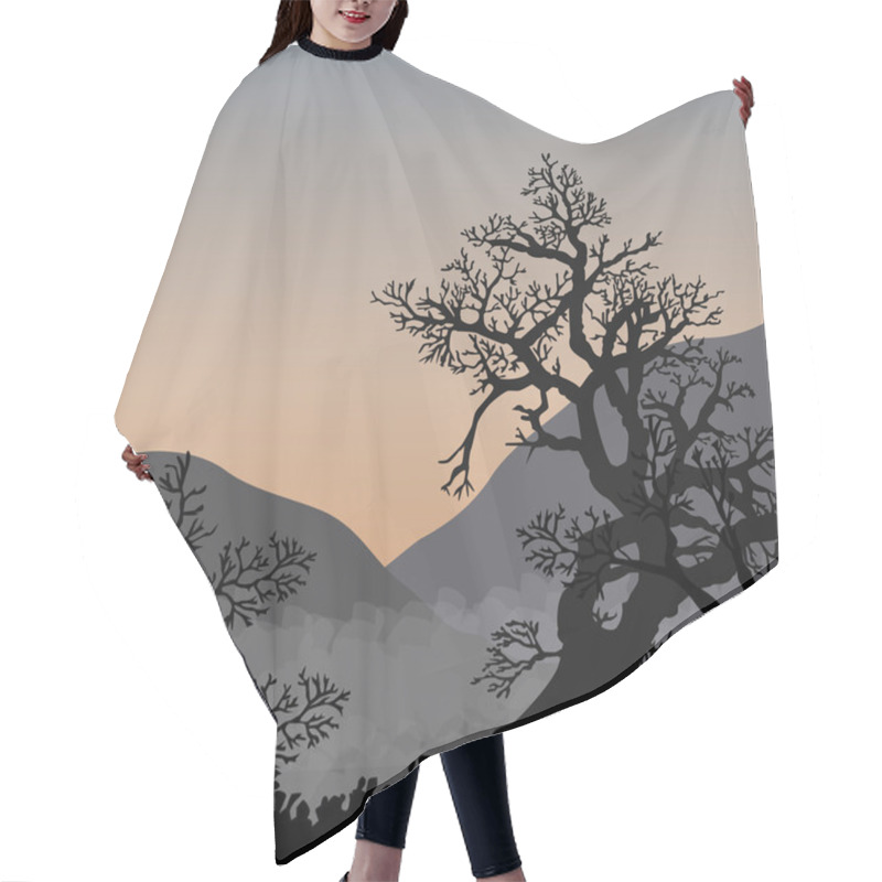 Personality  Asian Sunrise Hair Cutting Cape