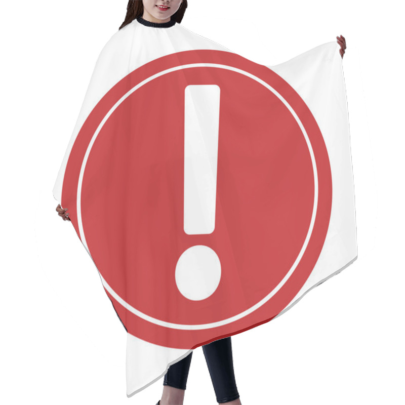 Personality  Caution Advice Stop Sign Road Hair Cutting Cape