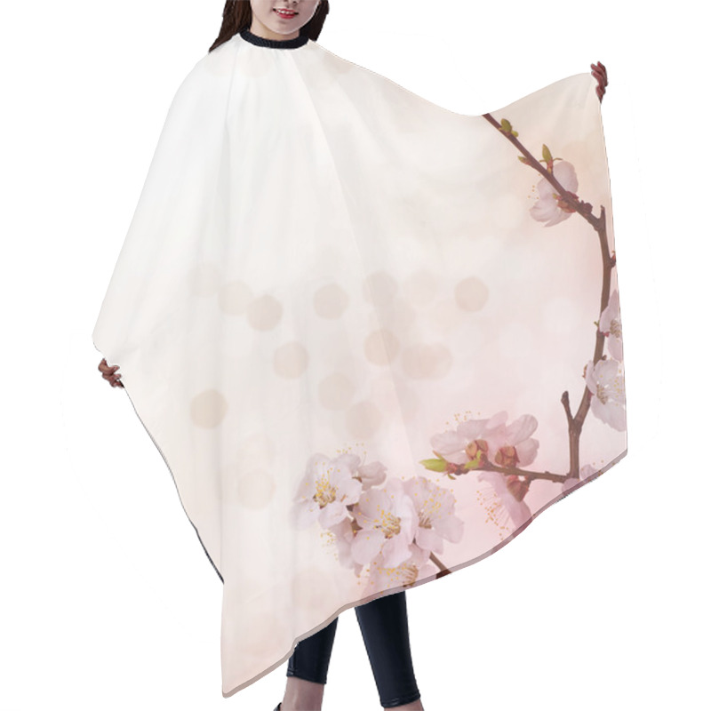 Personality  Spring Blossoms Border Hair Cutting Cape