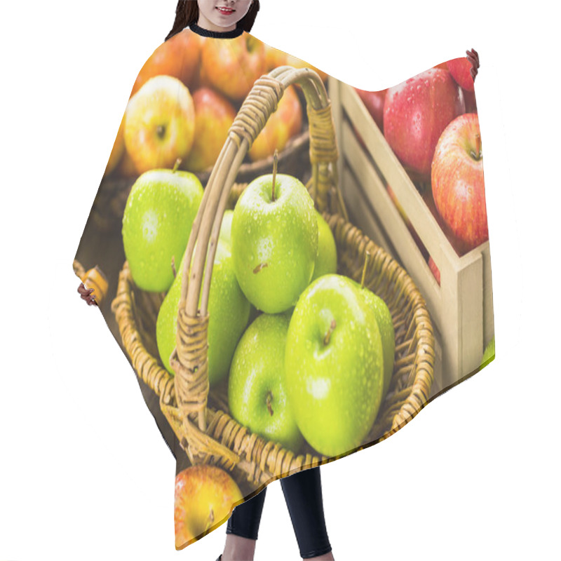 Personality  Variety Of Organic Apples Hair Cutting Cape