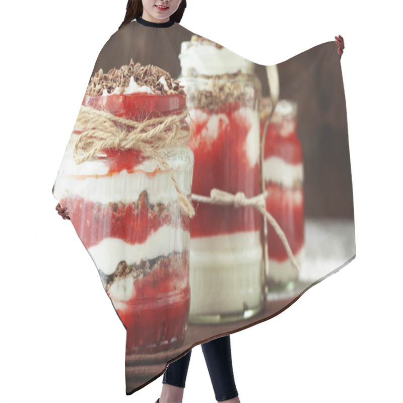 Personality  Dessert In Jar Hair Cutting Cape