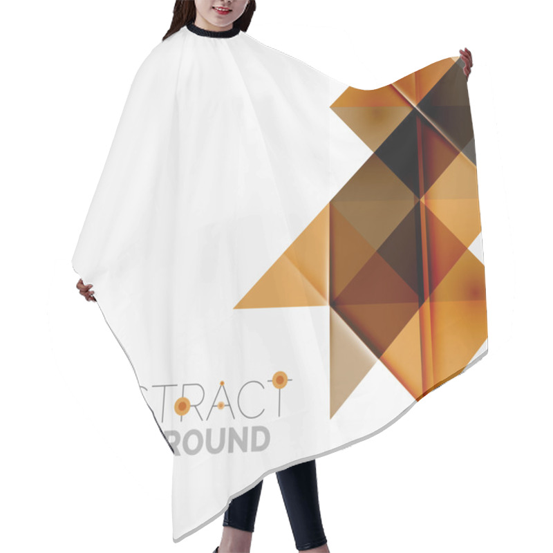 Personality  Abstract Geometric Background. Modern Overlapping Triangles Hair Cutting Cape