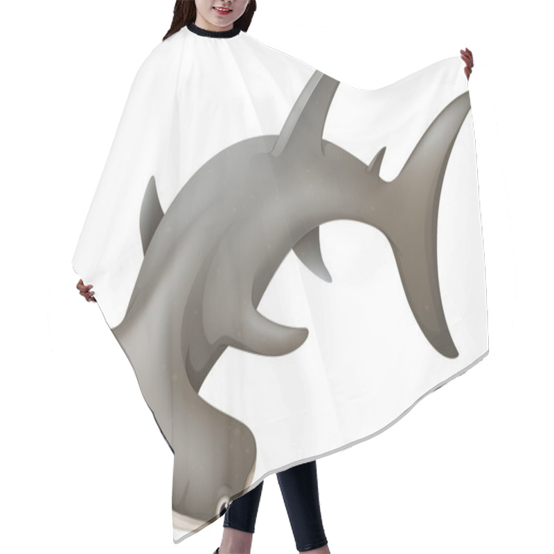 Personality  Hammerhead Shark Hair Cutting Cape