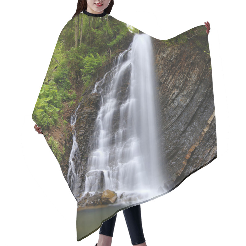 Personality  Waterfall In Mountains Hair Cutting Cape