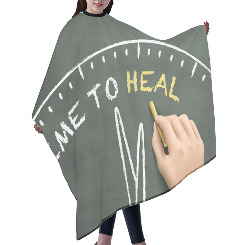 Personality  Time To Heal Written By Hand Hair Cutting Cape