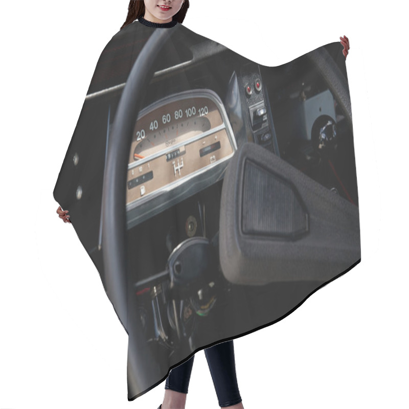 Personality  Old Car Steering Wheel Hair Cutting Cape