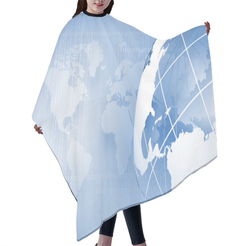 Personality  Globalization Concept Hair Cutting Cape