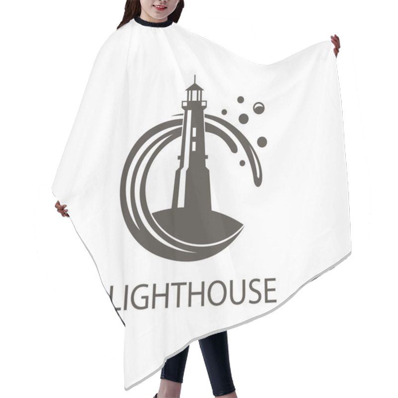 Personality  Image Of Lighthouse Hair Cutting Cape