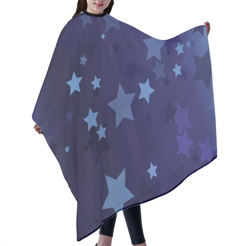 Personality  Abstract Background With Gloss Effect Stars, Template With Motion Texture, Shining Blurred Pattern Randomly On A Color Background Hair Cutting Cape