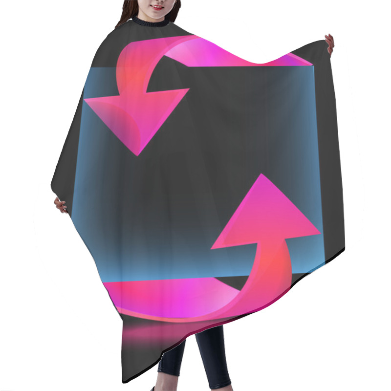 Personality  Arrow Banners Paper, Vector Design Hair Cutting Cape