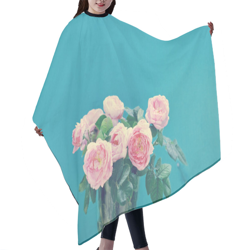 Personality  Bunch Of Peonies In Vase Hair Cutting Cape