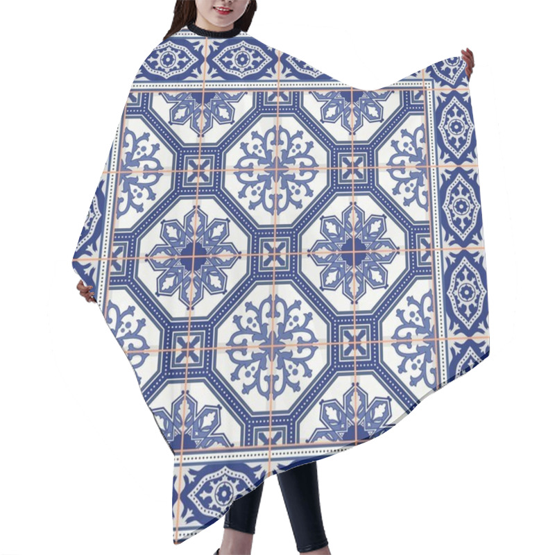 Personality  Gorgeous Seamless  Pattern Hair Cutting Cape