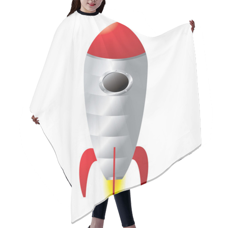 Personality  Rocket Cartoon Hair Cutting Cape