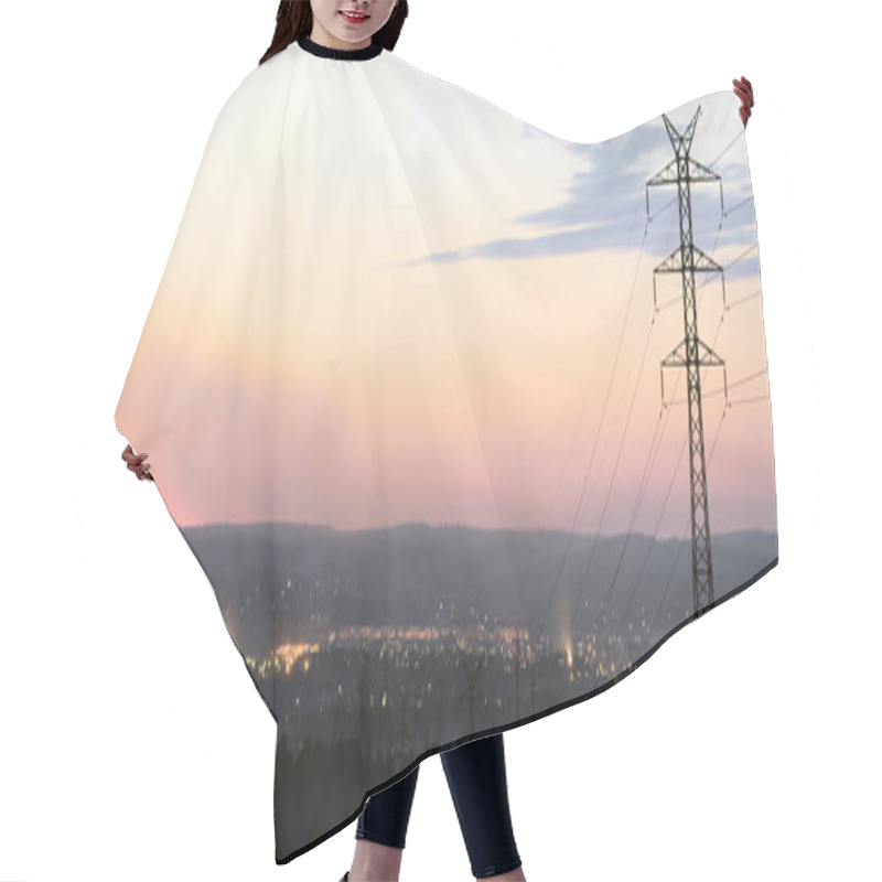 Personality  Transmission Line Hair Cutting Cape