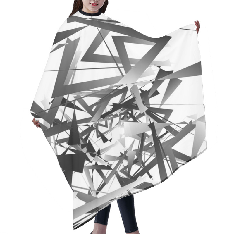 Personality  Geometric Abstract Art.  Hair Cutting Cape