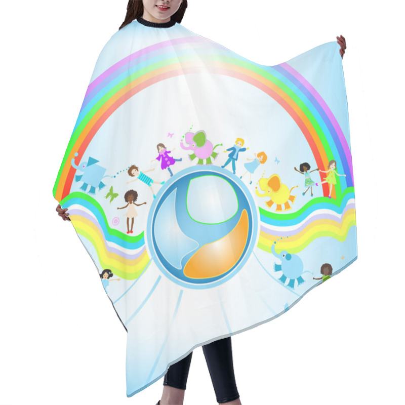 Personality  Children World Hair Cutting Cape