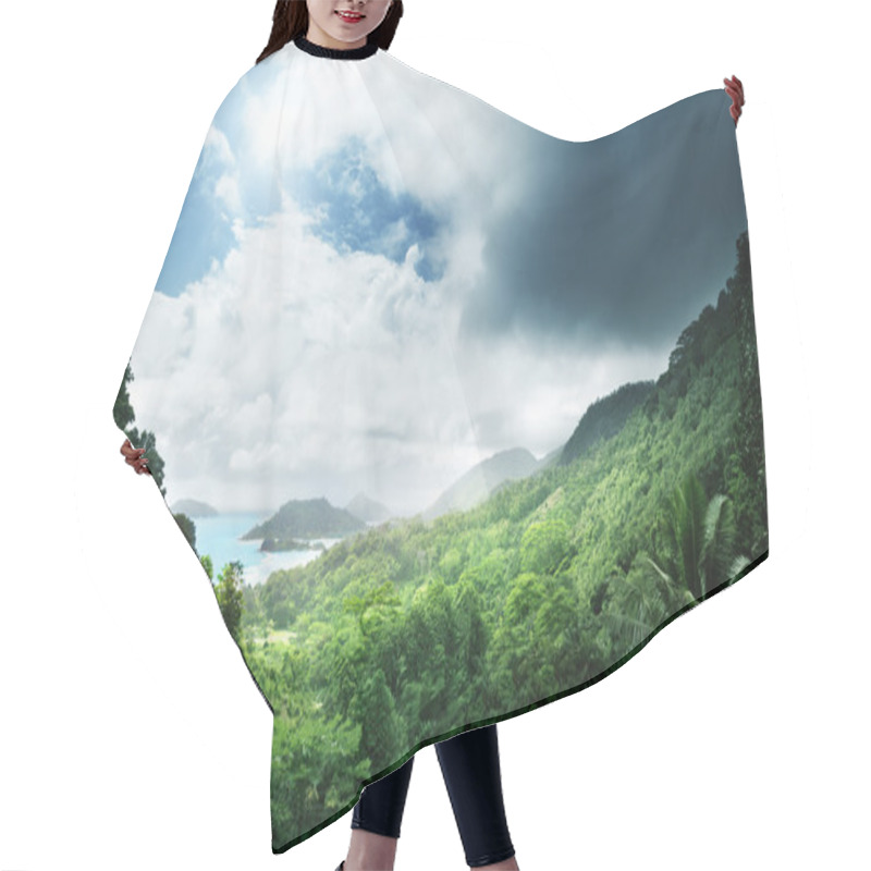 Personality  Jungle Of Seychelles Island Hair Cutting Cape