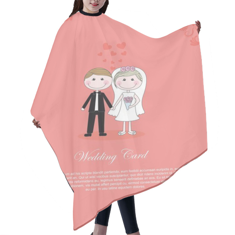 Personality  Wedding Card Hair Cutting Cape