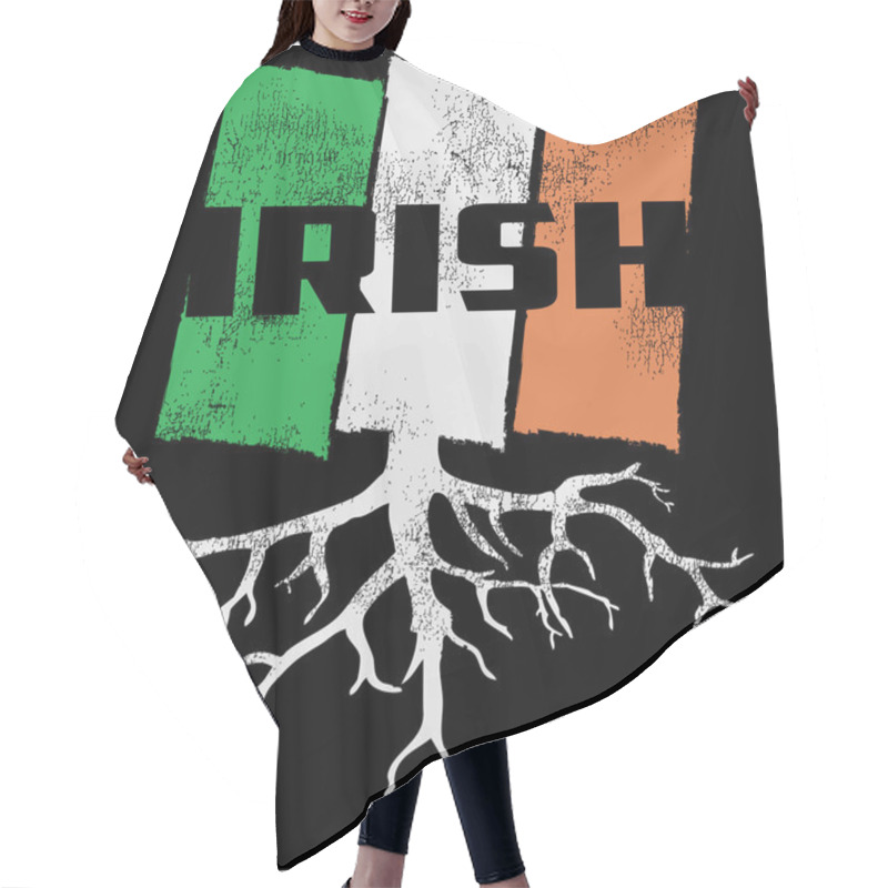 Personality  The Irish Flag Colours Hair Cutting Cape