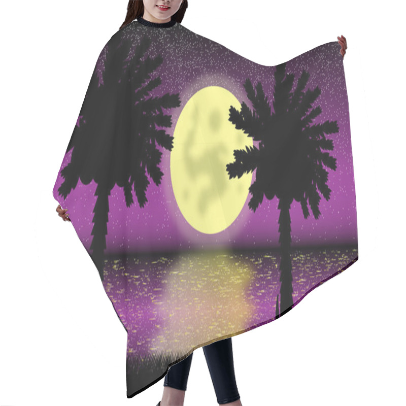 Personality  Tropical Night Hair Cutting Cape