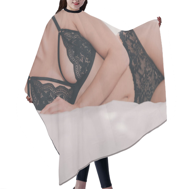 Personality  Sexy Lingerie Hair Cutting Cape