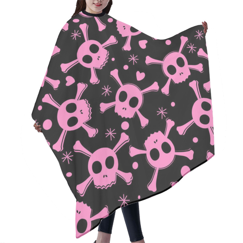 Personality  Pirate Skull Pattern Hair Cutting Cape