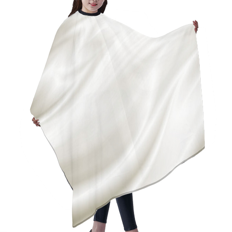 Personality  White Luxury Cloth Background With Copy Space Hair Cutting Cape