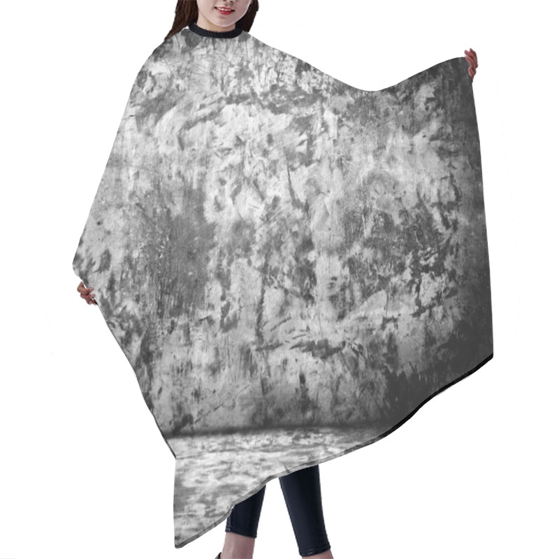 Personality  Room With Grunge Concrete Wall, Cement Floor Hair Cutting Cape