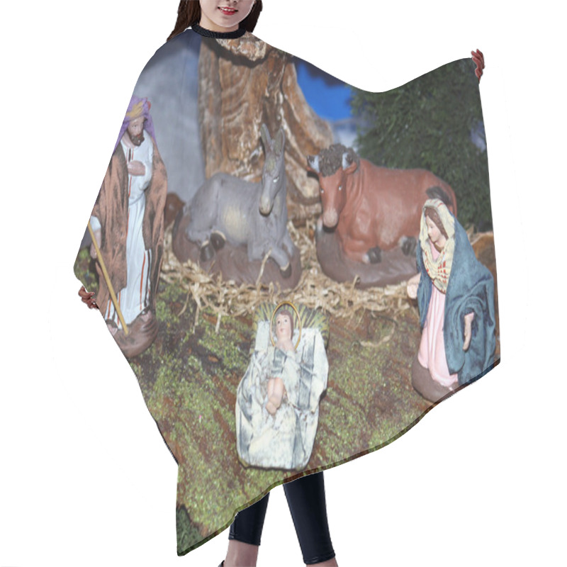 Personality  Nativity Scene Presepio S005 Hair Cutting Cape