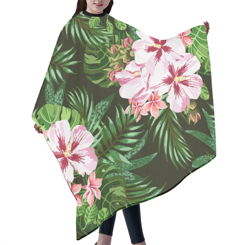 Personality  Seamless Exotic Pattern. Hair Cutting Cape