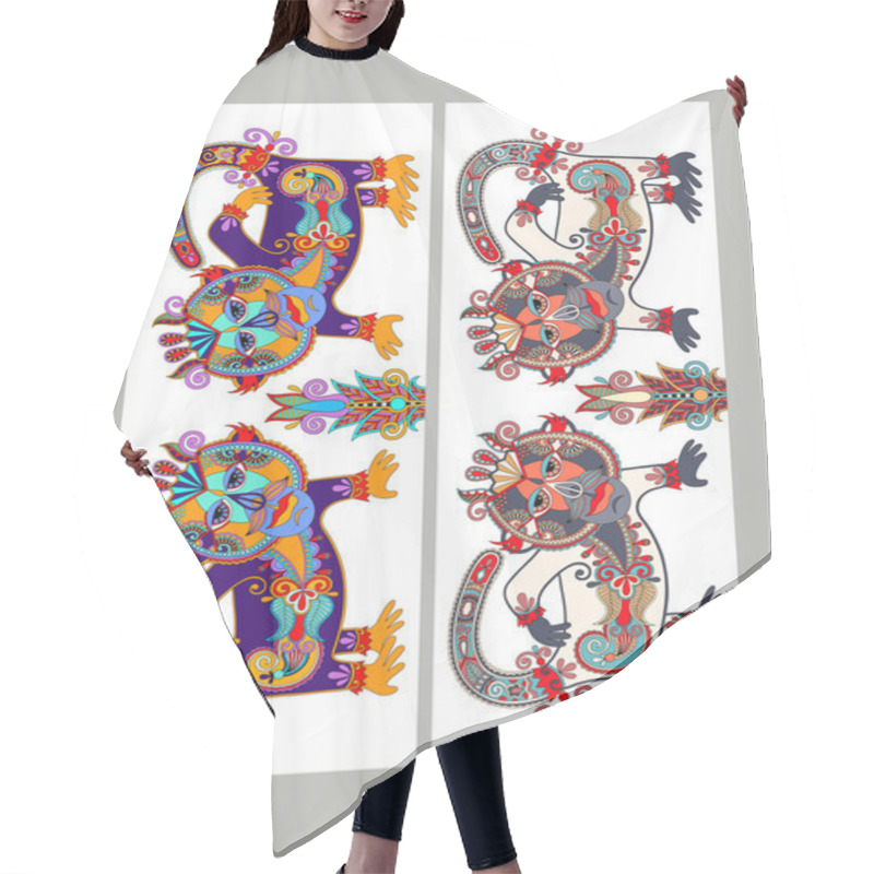 Personality  Template Layout Specially For Sublimation Printing On Standard M Hair Cutting Cape