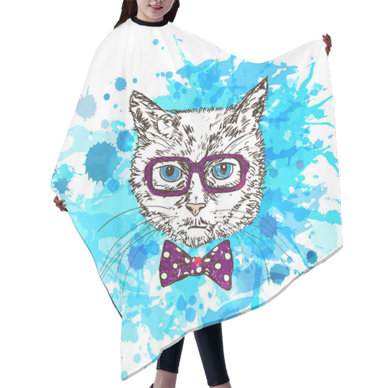 Personality  Hipster Cat Hair Cutting Cape